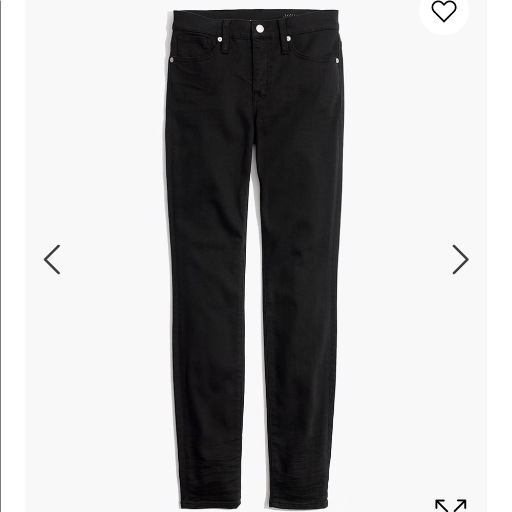 Madewell 9” High-Rise Skinny Jean in Black